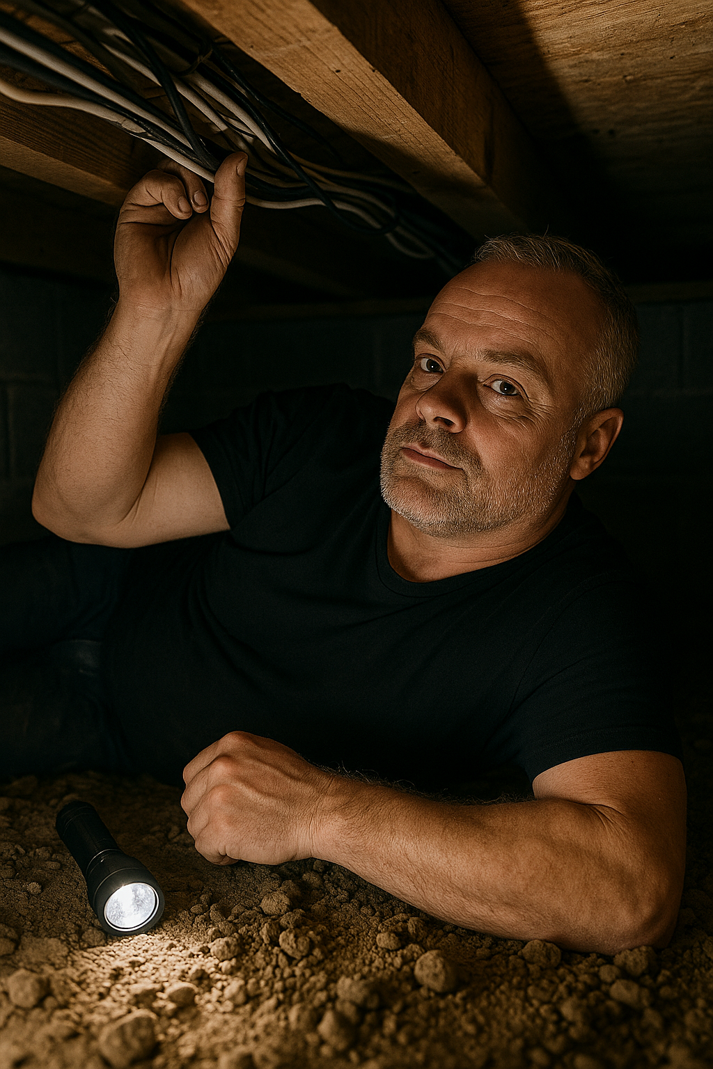 Inspectie in kruipruimte